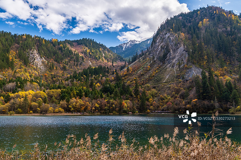 九寨沟五花海风景图片素材