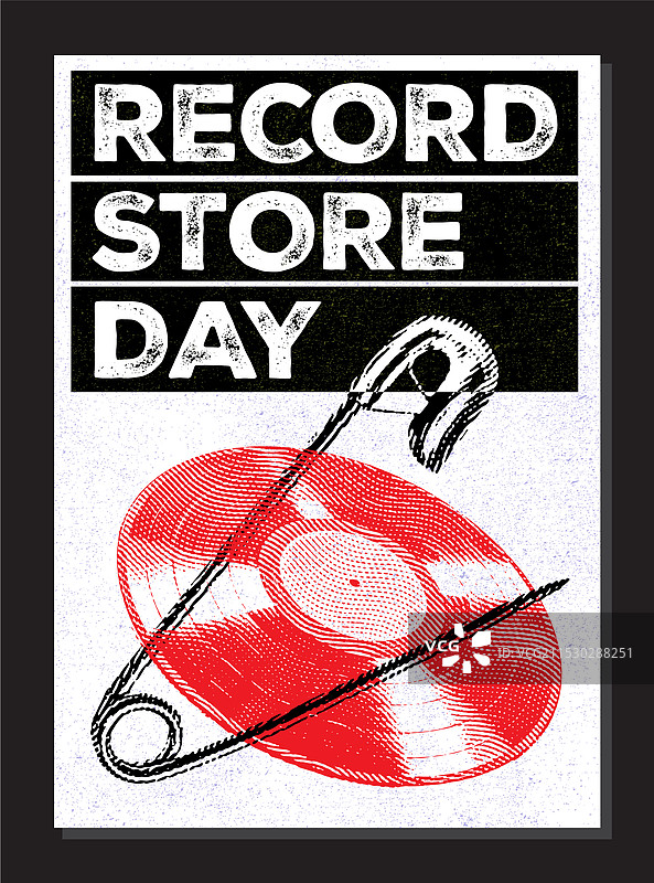 唱片店日海报音乐活动黑胶唱片特卖图片素材