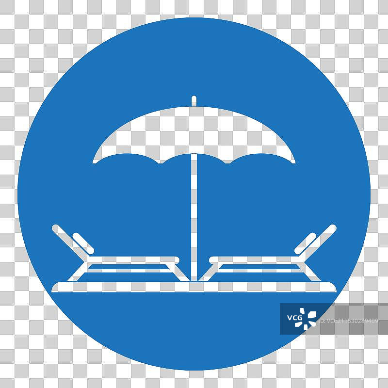 沙滩椅标志设计图片素材