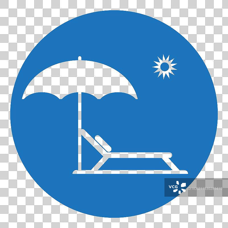 沙滩椅标志设计图片素材