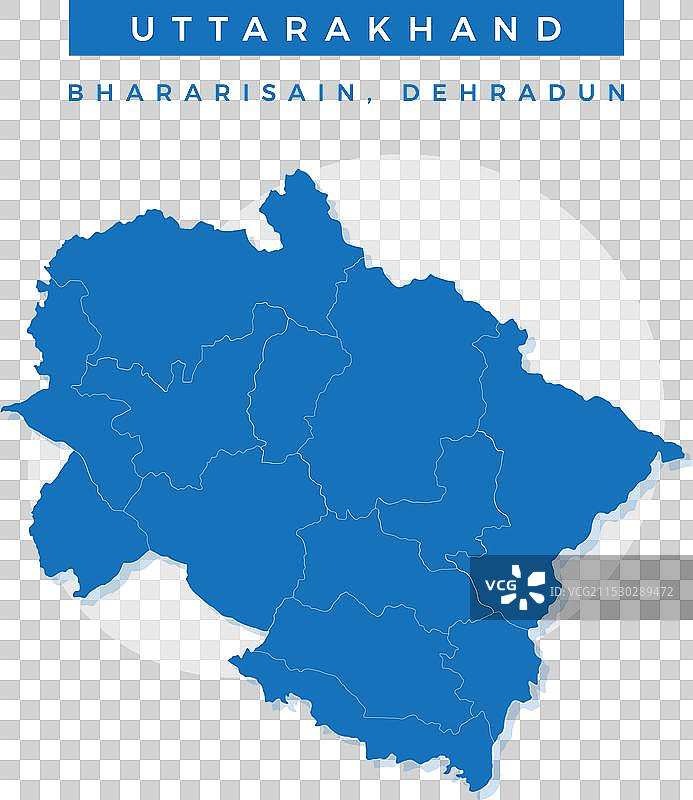 乌塔拉坎德地图图片素材