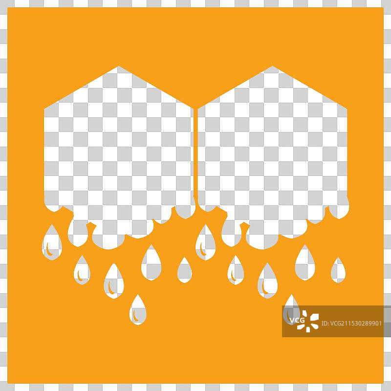 简单纯净蜂蜜标志设计图片素材