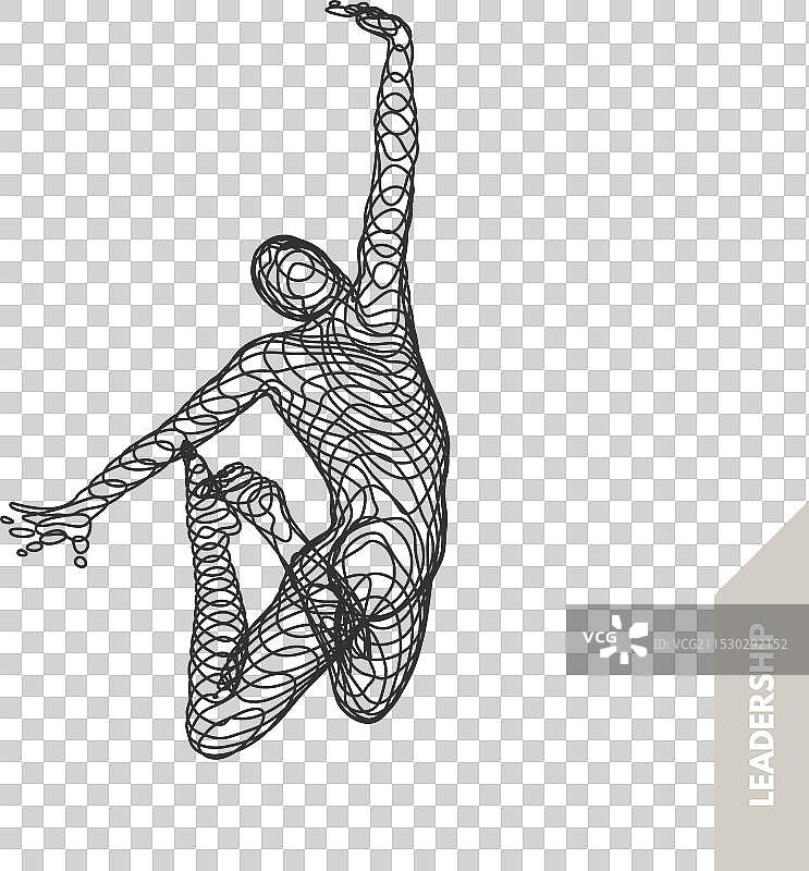 体育锦标赛的领导力概念徽章图片素材