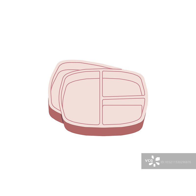 便携式空的开放便当图标图片素材