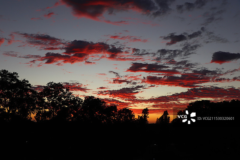 布宜诺斯艾利斯，红色朝霞图片素材