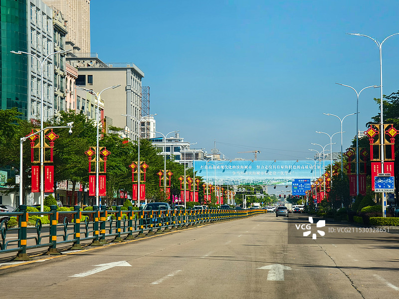 嘉积镇街道图片素材