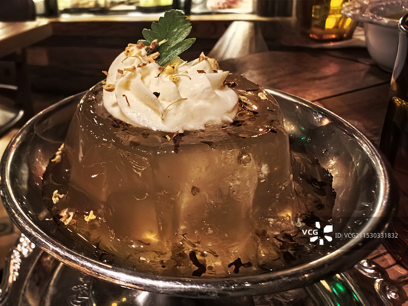 好吃的桂花布丁图片素材