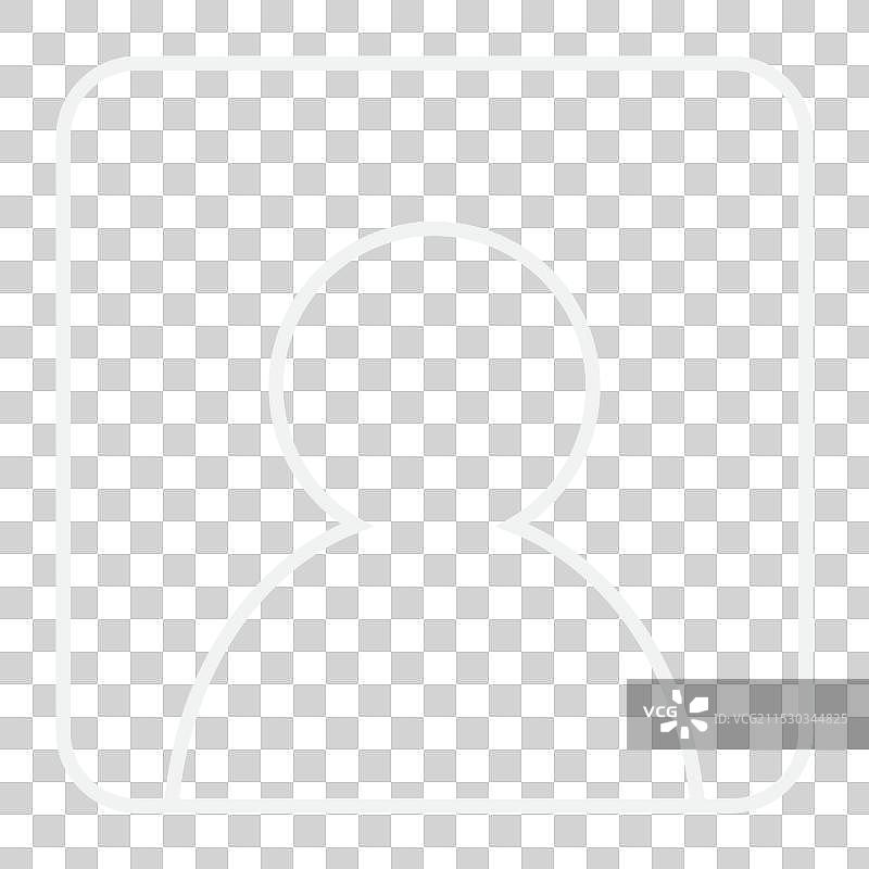 空白头像照片占位符图标图片素材