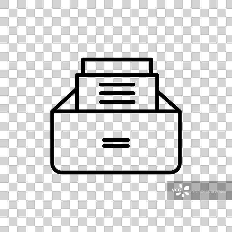 档案图标集 数据文件夹 组织盒图片素材