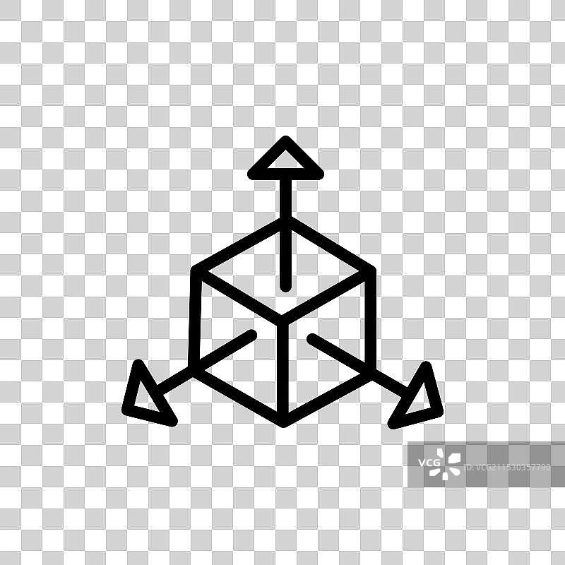 BIM图标集 3D模型 建筑尺寸符号图片素材