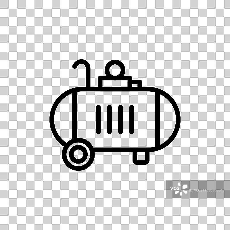 电动便携式空气压缩机图标集图片素材