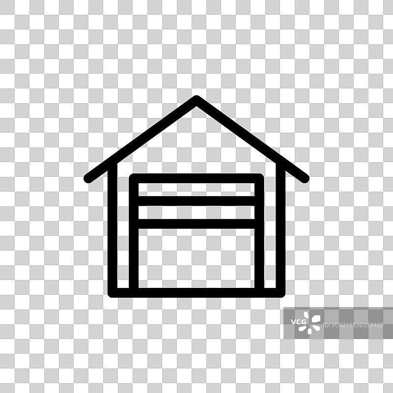 车库图标集 汽车停车符号 车辆维修图片素材