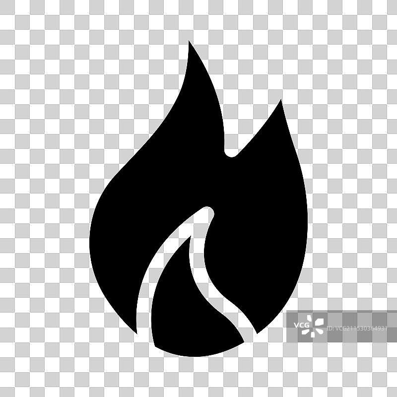 火焰图标集 热量标志 火焰 燃烧符号图片素材