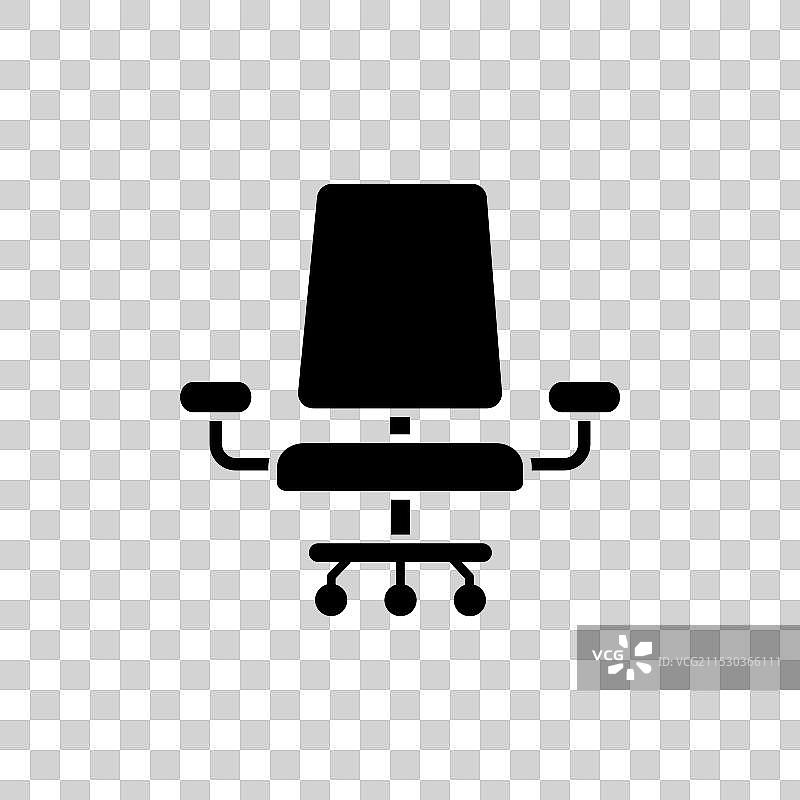 办公椅图标集 员工工作桌椅图片素材