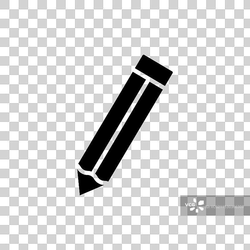 铅笔图标集，绘制或编辑符号图片素材