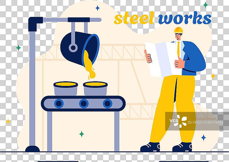 钢铁厂与资源开采、金属冶炼图片素材
