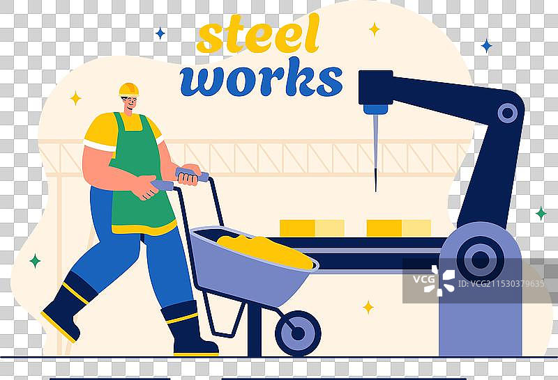 钢铁厂与资源开采、金属冶炼图片素材