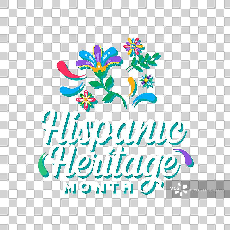 西班牙裔传统月设计图片素材