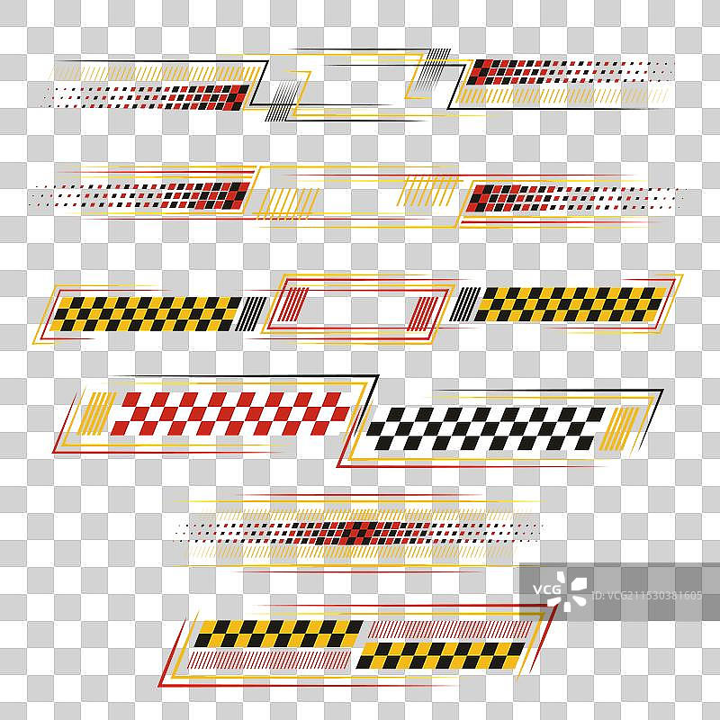 赛车运动最佳彩色贴纸图片素材