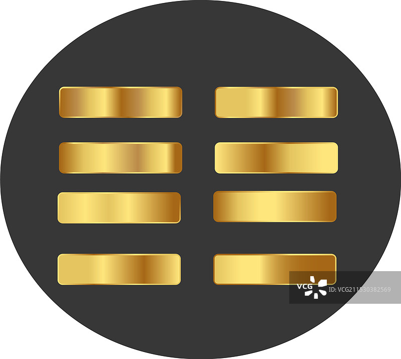 金属金色渐变集图片素材