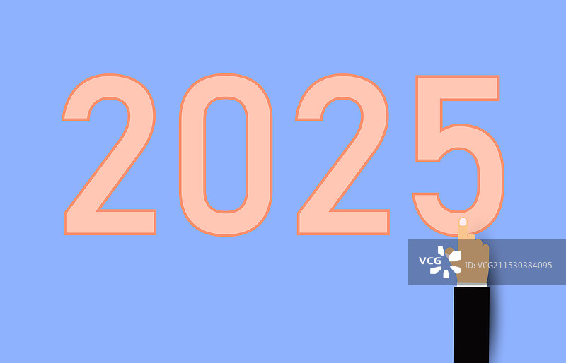 2025年新年手触设计图片素材