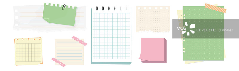 带夹子的便签纸备忘录图片素材