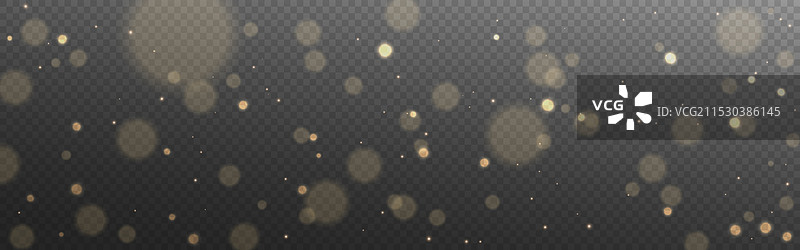 明亮发光的金色圣诞散景灯光效果图片素材