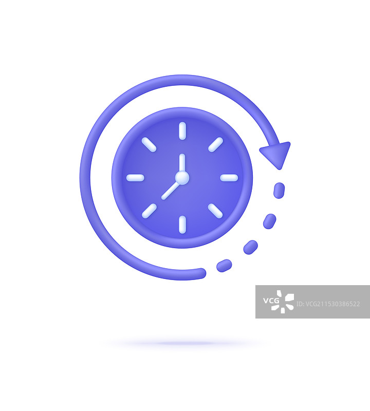 3D时钟图标 24小时图片素材