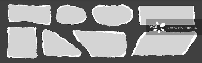 撕裂的纸片和笔记本页面图片素材