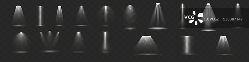 光效集，发光，孤立，白色透明图片素材