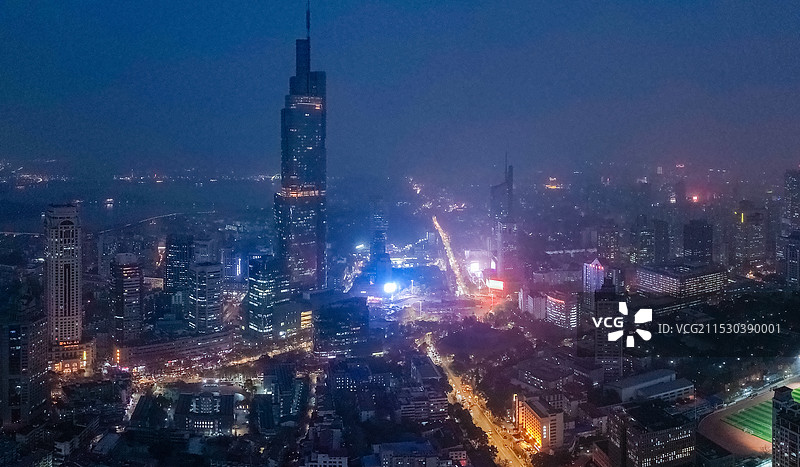 南京 北京西路 紫峰大厦 鼓楼公园 市民广场 珠江路 新街口  云南路 苏建大厦图片素材