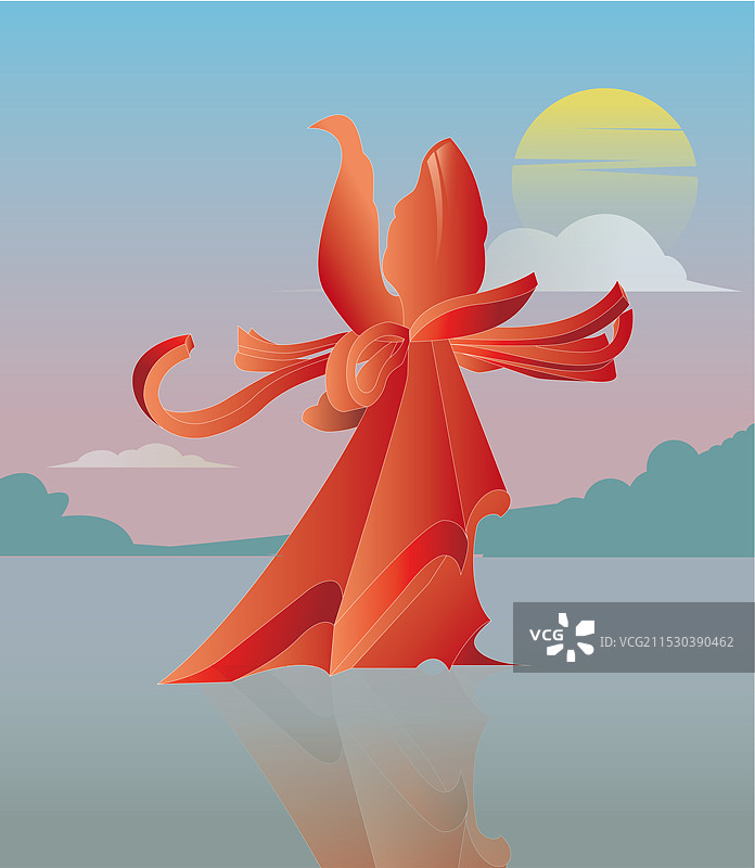 菏泽市曹州牡丹园国花魂雕塑图片素材