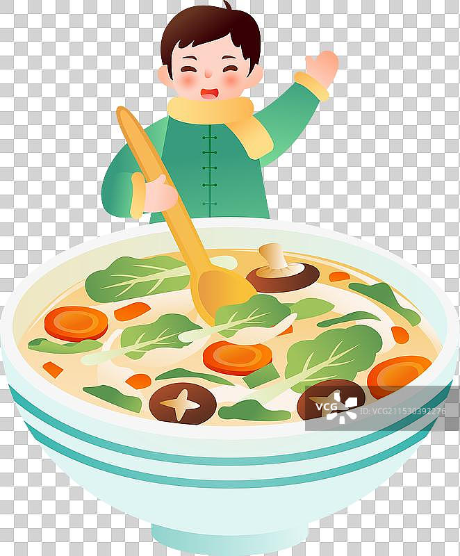 正月初七 人寿年丰 吃七宝羹图片素材