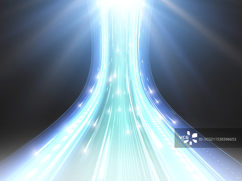 一组快速移动的光球图片素材