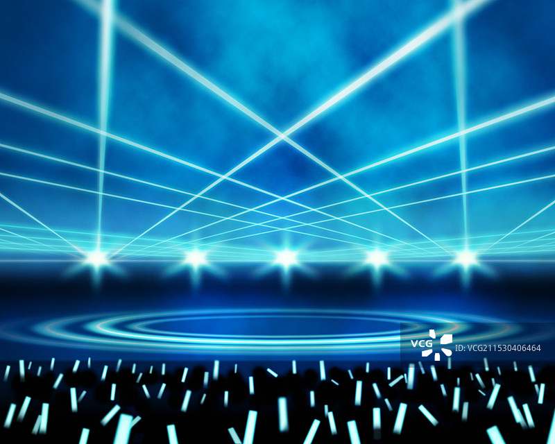 聚光灯照亮的舞台图片素材