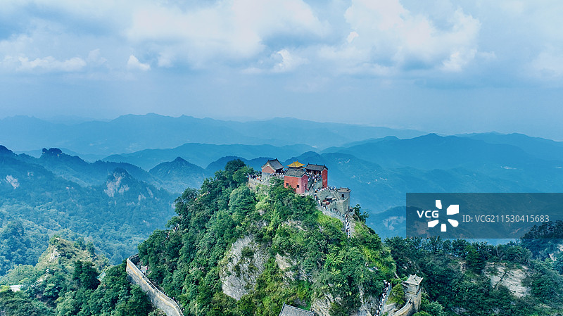 吕梁方山县北武当山风景名胜区图片素材