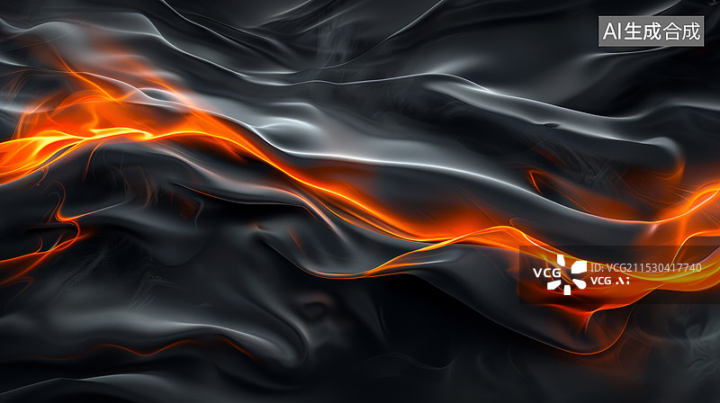 【AI数字艺术】黑金发光粒子背景素材图片素材