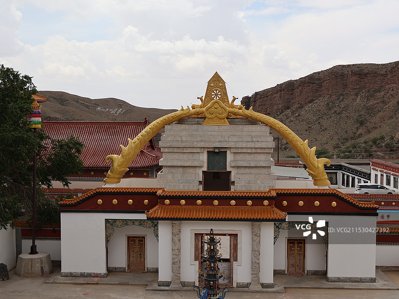 阿拉善左旗贺兰山广宗寺景区图片素材