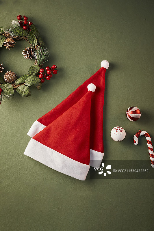 圣诞节装饰品 圣诞帽图片素材