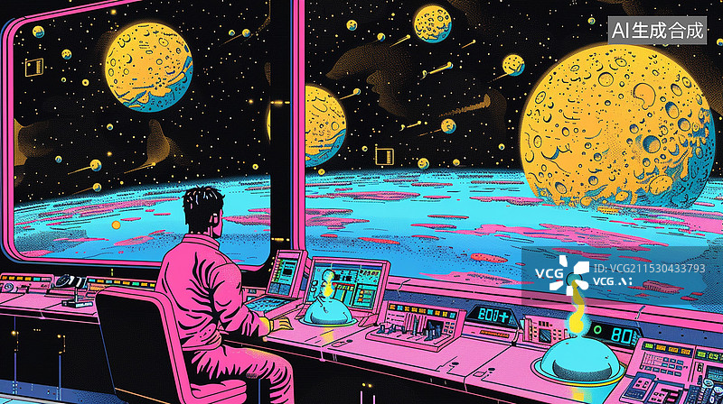 【AI数字艺术】科幻插画图片素材