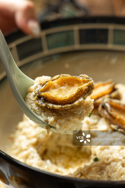蟹粉鲍鱼饭鲍鱼蟹粉蟹肉饭海鲜饭图片素材