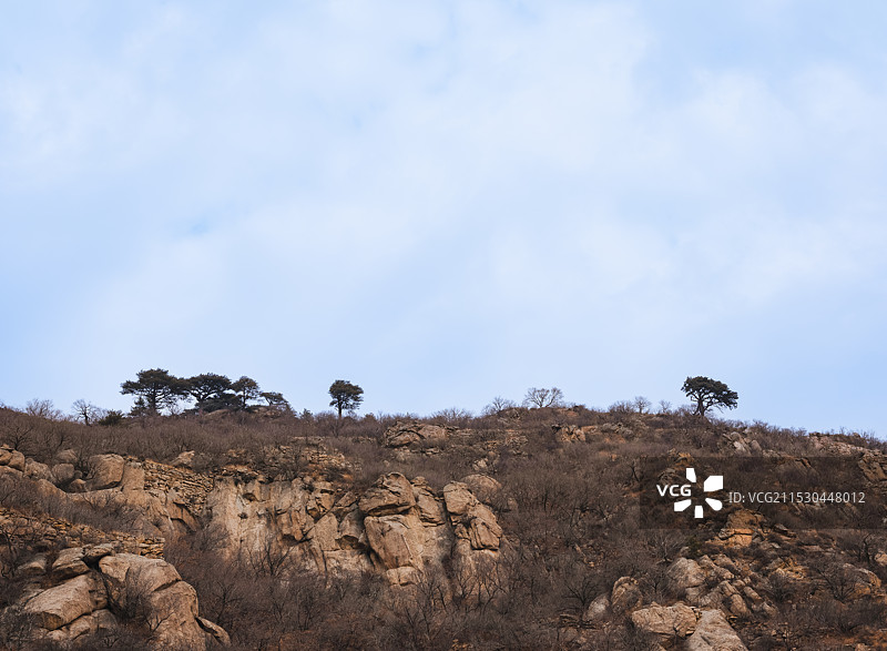 喇嘛山冬色图片素材