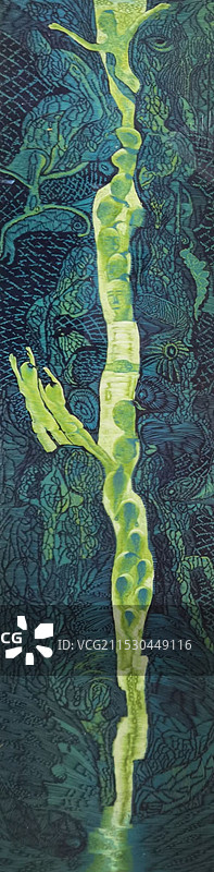 《自然法典之二》套色木刻图片素材