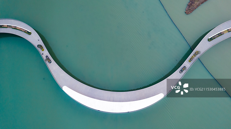 长三角示范区的元荡桥图片素材