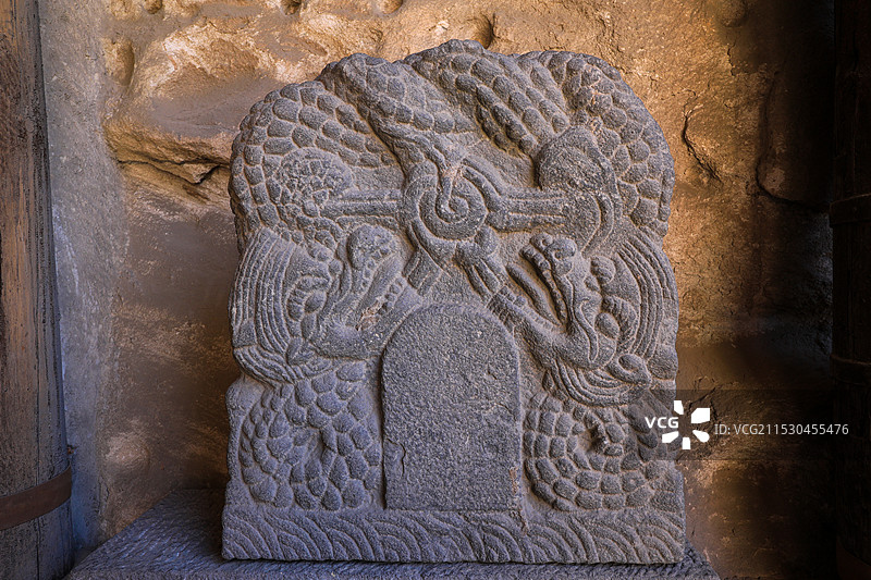 云冈石窟雕塑作品图片素材