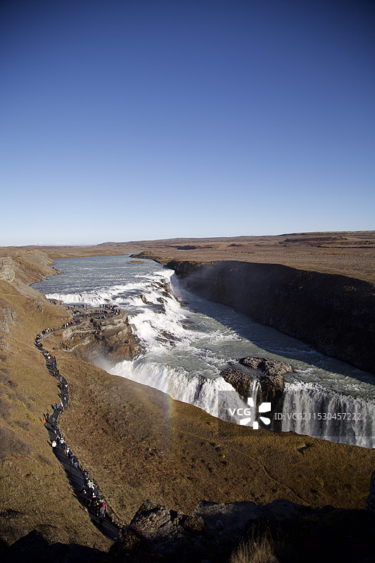 冰岛-黄金瀑布图片素材