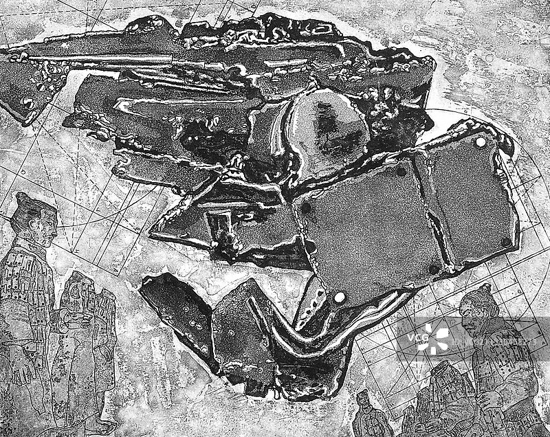 《布阵》铜版图片素材