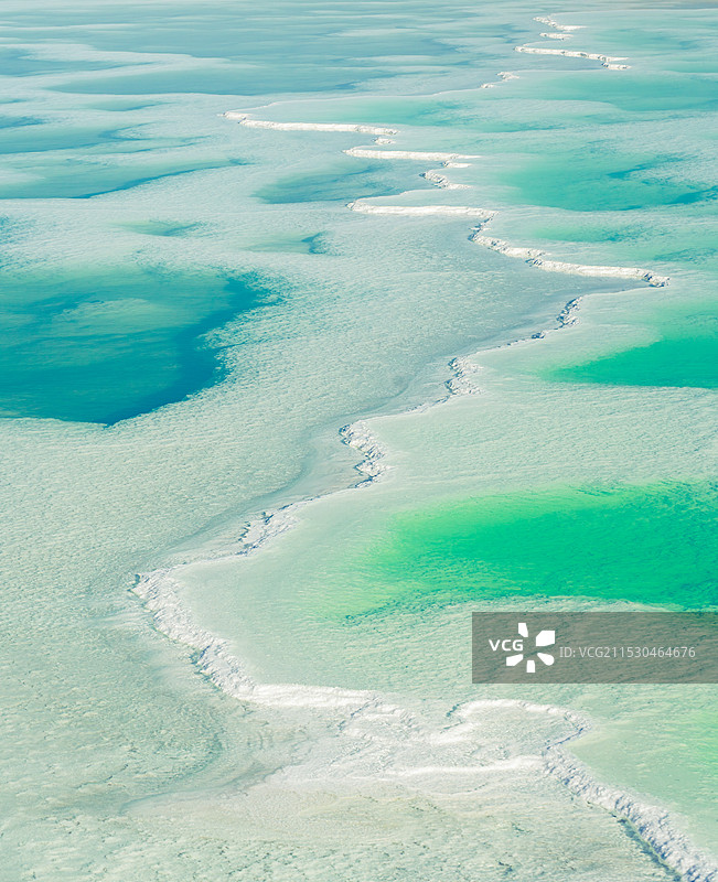 茫崖翡翠湖图片素材