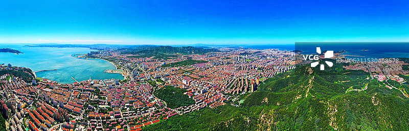山东威海海滨城市风光图片素材