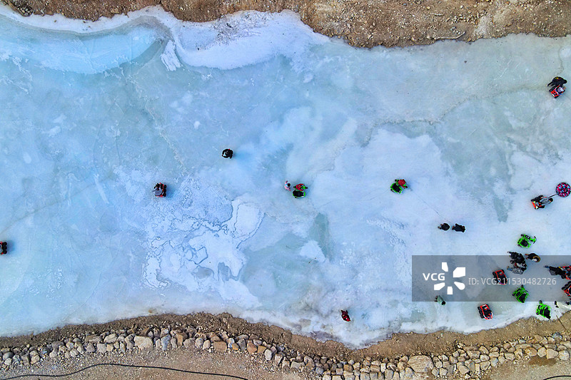 北京虎峪冰瀑图片素材